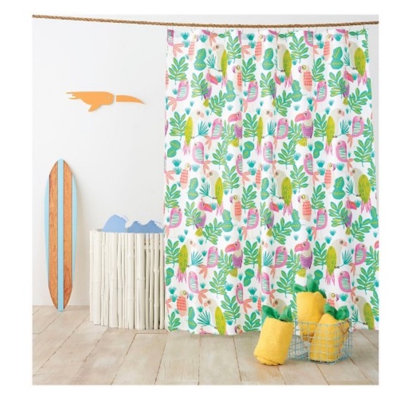 Pillowfort Other - Pillowfort | Parakeet Paradise Shower Curtain NWT
